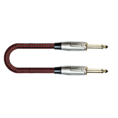 FBS-3(BK/RD) Кабель инструментальный, черный/красный, 3м, Leem