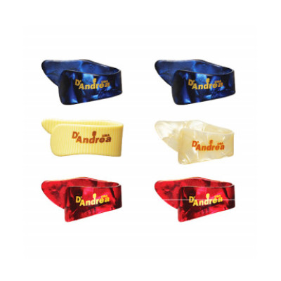 2012AT-DXC Медиаторы на большой палец, 2 размера, 72 штуки, разноцветные, D'Andrea