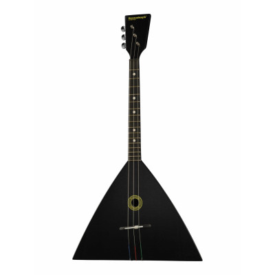3S-BFE Черный Федор Электро-акустическая балалайка компактная трёхструнная, черная, БалалайкерЪ