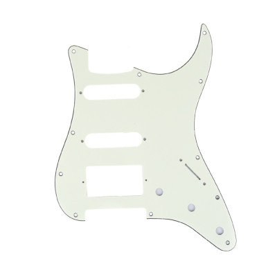 MX1382IV Пикгард для гитары Fender Stratocaster HSS, 3 слоя, слоновая кость, Musiclily