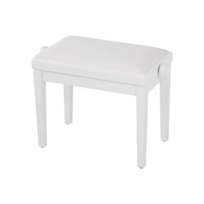 HY-PJ023-SATIN-WHITE Банкетка, белый/белый, искусственная кожа, Rin