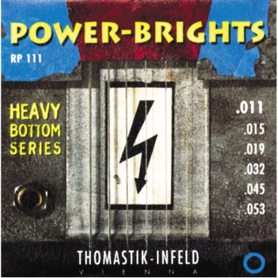 RP111 Power-Brights Heavy Bottom Комплект струн для электрогитары, 11-53, Thomastik