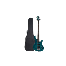 BULLFIGHTER DB-100 GR бас-гитара, 4 струны, цвет зеленый, чехол в комплекте