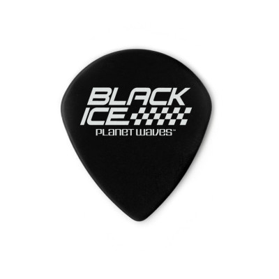 3DBK2-10  Black Ice Light Медиаторы черные, тонкие,10шт Planet Waves