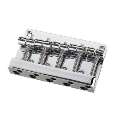 BB509-CR Бридж (струнодержатель) для 5-струнной бас-гитары, хром, Paxphil