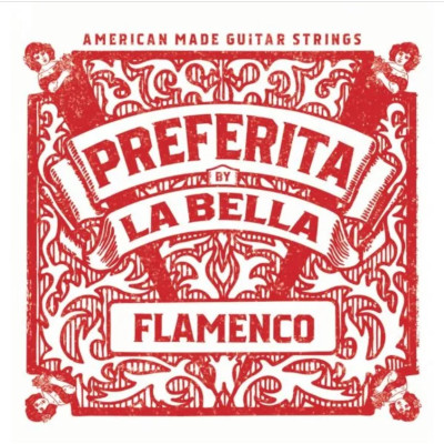1P-F Preferita Flamenco Комплект струн для классической гитары, красный нейлон, La Bella
