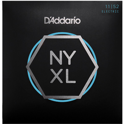 NYXL1152 NYXL Комплект струн для электрогитары, MTop / HBottom, 11-52, D'Addario