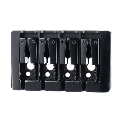 BB-08-BK Бридж (струнодержатель) бас-гитары, черный, Metallor