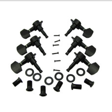 M567-3M763-3 Колки для гитары, 3+3, черные, Musiclily