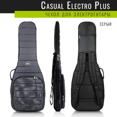 BM1173 Electro Casual Plus Чехол для электрогитары, серый, BAG&music