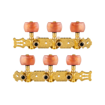 AO-020B2P Комплект колковой механики на планке, позолоченный, Alice