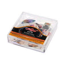 AP-100R1 Коробка медиаторов, толщина 0,46-0,81мм, рисунок с одной стороны, 100шт Alice