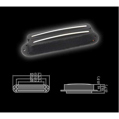 BHS-94ABridge-BK Звукосниматель магнитный, сингл, бриджевый, черный, Belcat