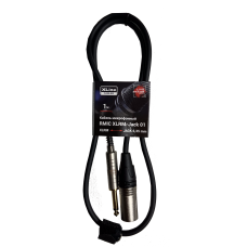 XLINE Cables RMIC XLRM-JACK 01 Кабель микрофонный  XLR 3 pin male - JACK 6.3 mono длина 1м