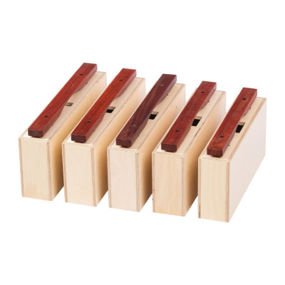 SCBB-PSet5 Чайм-бары бас (разборный ксилофон), 5 нот пентатоника, падук, Sinkopa