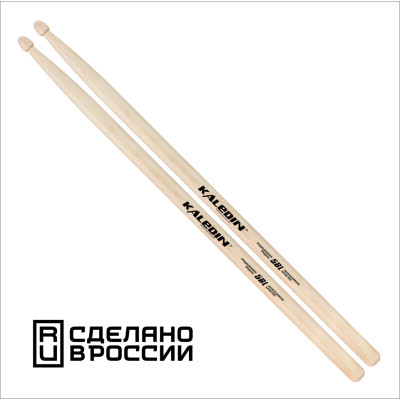 7KLHB5BL 5B Long Барабанные палочки, граб, деревянный наконечник, Kaledin Drumsticks