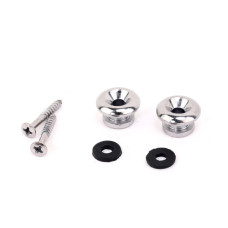 MX0851CR-2 Крепление ремня, хром, 2шт, Musiclily