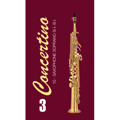 FR22SO05 Concertino Трости для саксофона сопрано No 3 (10шт), FedotovReeds