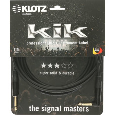 KIKKG4.5PRSW KIK Кабель инструментальный 4,5м, прямой/угловой коннекторы, Klotz