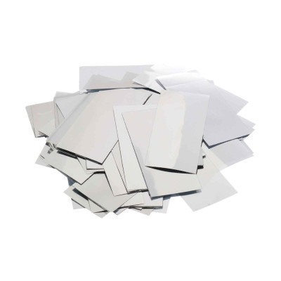 OMCS Конфетти металлизированное 20х50мм, серебрянный, упаковка 1 кг, Foix