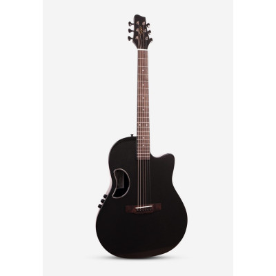 CE-2021-CF Электро-акустическая гитара, чёрная,Smiger