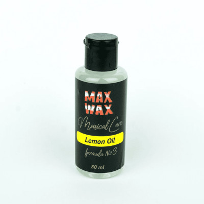 Lemon-Oil(50) Lemon Oil #3 Лимонное масло для грифа гитары, флакон 50мл, MAX WAX