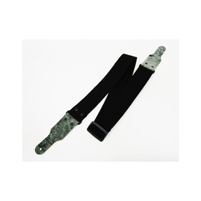 FL00014C Cotton Ремень для гитары, хлопок, черный, Fidel