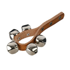 FLT-G11-5A Колокольчики (шарики) на кожаной ручке (5 колокольчиков), Fleet