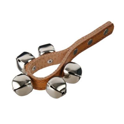 FLT-G11-5A Колокольчики (шарики) на кожаной ручке (5 колокольчиков), Fleet