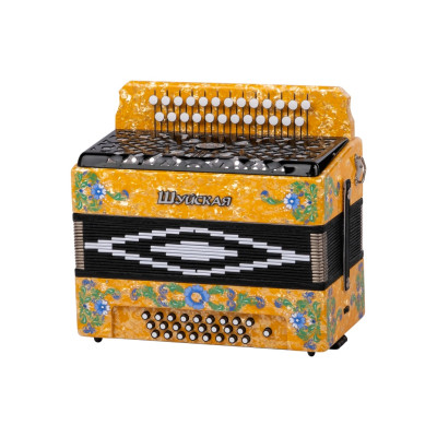 S51XL-A-YL Гармонь "Шуйская" 25х25-III, жёлтая, Шуйская гармонь