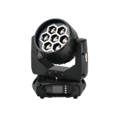 BR-740PE Моторизированная световая "голова", IP20, RGBW, 7х40Вт+90х0.2Вт, LFocus