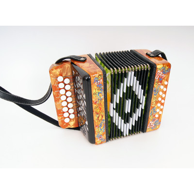 S40XL-C-YL Гармонь "Сувенир" 15х12-I, желтая, Шуйская гармонь