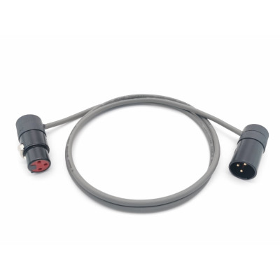 E73-XLR-MR-FR-0100-8 Кабель микрофонный XLR-MR-FR угловые, 1м, ZZcable