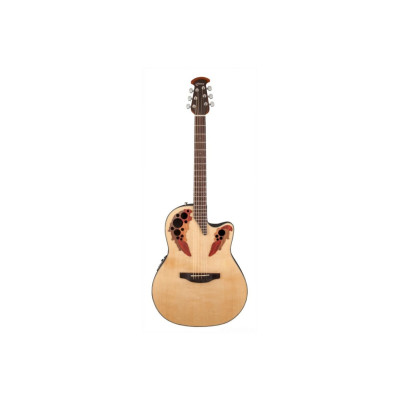 Ovation CE44-4 Celebrity Elite Mid Cutaway Natural электроакустическая гитара с вырезом