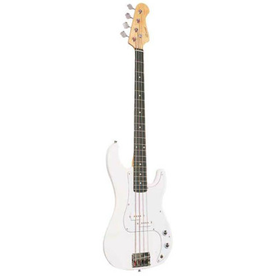 B300WH Бас-гитара, белая, Caraya