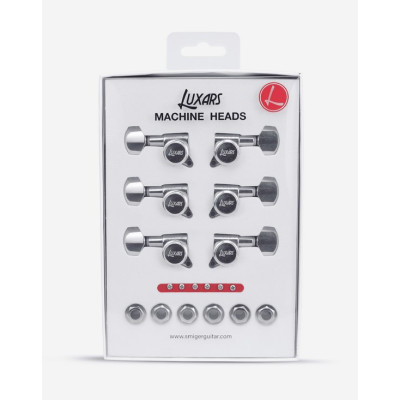 LTA-50A Колки для гитары, локовые, 3+3, хром, Smiger