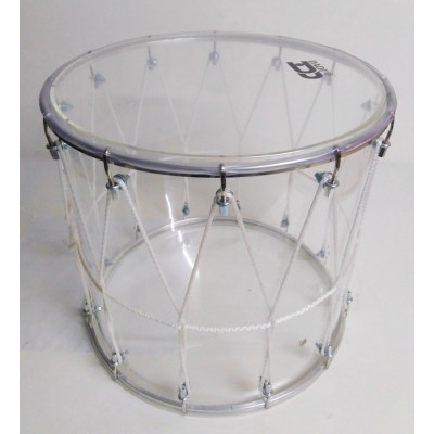 BKA-14Pv Барабан кавказский 14", акрил 34х36см, с верёвкой, прозрачный, Мастерская Бехтеревых