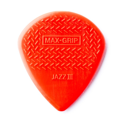 471P3N Max-Grip Nylon Jazz III Медиаторы 6шт, толщина 1,38мм, красные, Dunlop