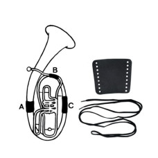 GEWA VALVE GUARD LEATHER B-Tuba part B защита рук (туба) 2 части