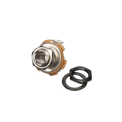 JC11/2P Выходной разъем электрогитары, черный, Paxphil