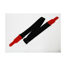 FL00012C Cotton Ремень для гитары, хлопок, черный, Fidel