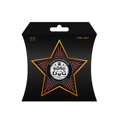 KC10 Комплект струн для акустической гитары, фосфорная бронза, 10-47, Road Dog