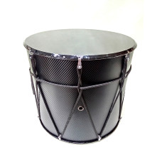 MZ-B13carbonKB Барабан кавказский 13", карбон, с клееной черной мембраной РЕТ, в чехле, MEZZO