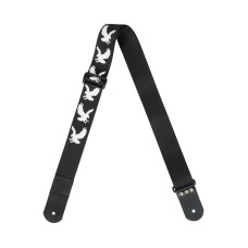 MZ-RG-5ApEagleBk Ремень для гитары, черный, аппликация Орел, MEZZO