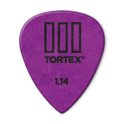 462P1.14 Tortex III Медиаторы 12шт, толщина 1,14мм, Dunlop