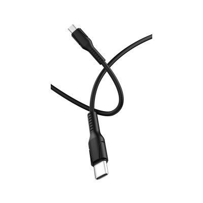 00-00028366 Кабель GP21M USB (m)-microUSB (m) 2.4A силикон черный, GoPower