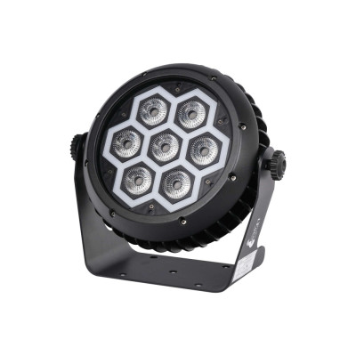 IP-710E Светодиодный прожектор смены цвета, RGBW, IP65, 7х10Вт, LFocus