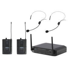 WF-U216PP Беспроводная микрофонная система, 2 головных микрофона, Soundsation 