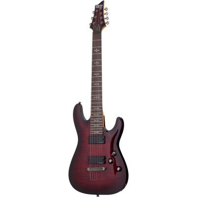 Schecter Demon-7 Гитара электрическая малиновая