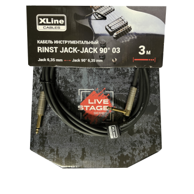 XLINE Cables RINST JACK-JACK 90° 03 Кабель инструментальный 3 м